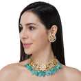 Load image into Gallery viewer, Exquisite Kundan Necklace Set 22KT Gold Plated
