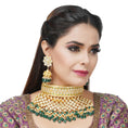 Load image into Gallery viewer, Enhance your style with Kundan Necklace Set 22KT Gold Plated
