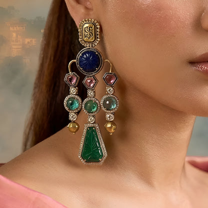 Luxury Multicolor Statement Earrings for Women