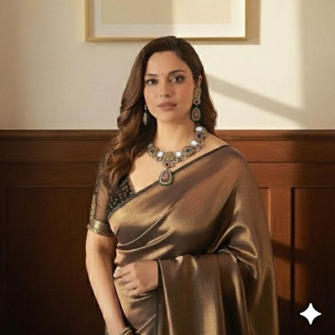 Royal Multicolor Kundan & Beaded Necklace Set - Auraa Trends