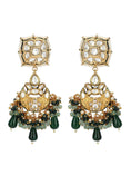 Load image into Gallery viewer, Green Kundan Statement Necklace Set
