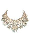 Load image into Gallery viewer, Ornate Gold Kundan Necklace Set
