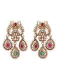 Load image into Gallery viewer, Traditional Brown Kundan Necklace Set
