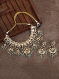 Load image into Gallery viewer, Ornate Gold Kundan Necklace Set
