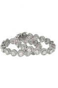 Load image into Gallery viewer, Precious Silver Finish Diamond Studded Bracelet
