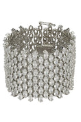 Load image into Gallery viewer, Opulent Silver Finish Diamond Studded Bracelet
