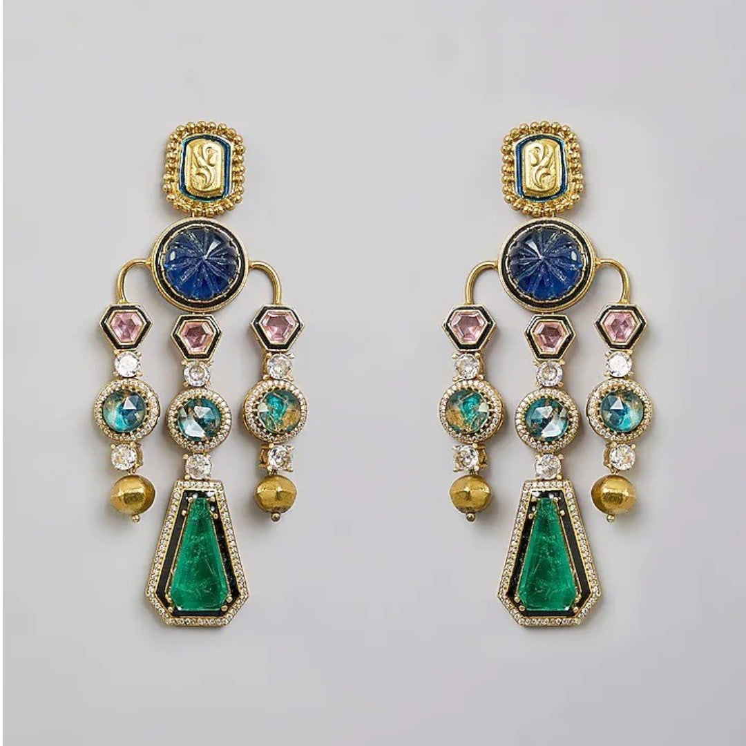 Luxury Multicolor Statement Earrings for Women