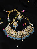 Load image into Gallery viewer, Tantalizing Gold Plated Kundan Necklace Set
