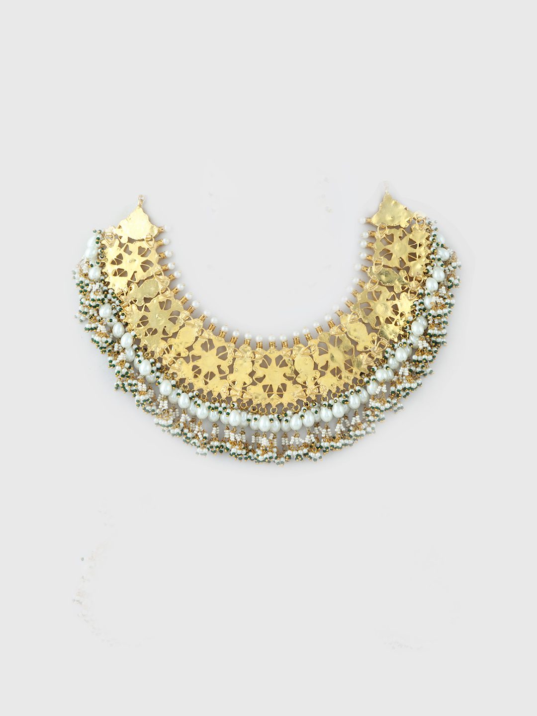 Majestic Gold Plated Kundan Necklace Set