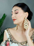 Load image into Gallery viewer, Splendid Gold Plated Kundan Earrings
