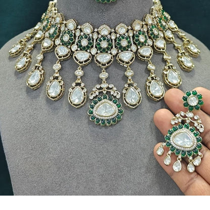 Royal Antique Gold Kundan Choker Set