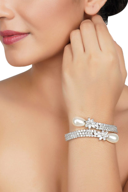Alluring American Diamond Bracelet - Auraa Trends - Bracelet - # - Auraa Trends - Alluring American Diamond Bracelet