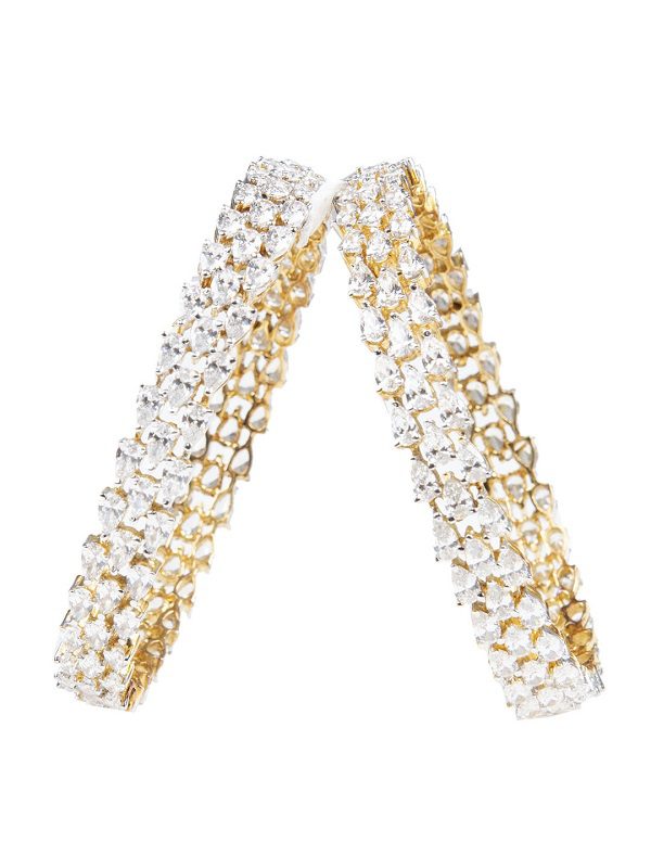 Exquisite Swaroski in Sterling Silver Bangles