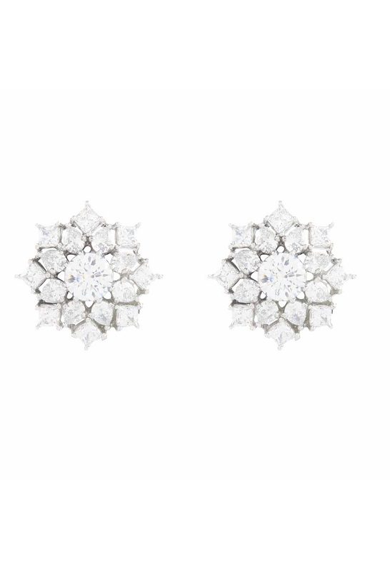 Sterling Silver Diamonte Earring