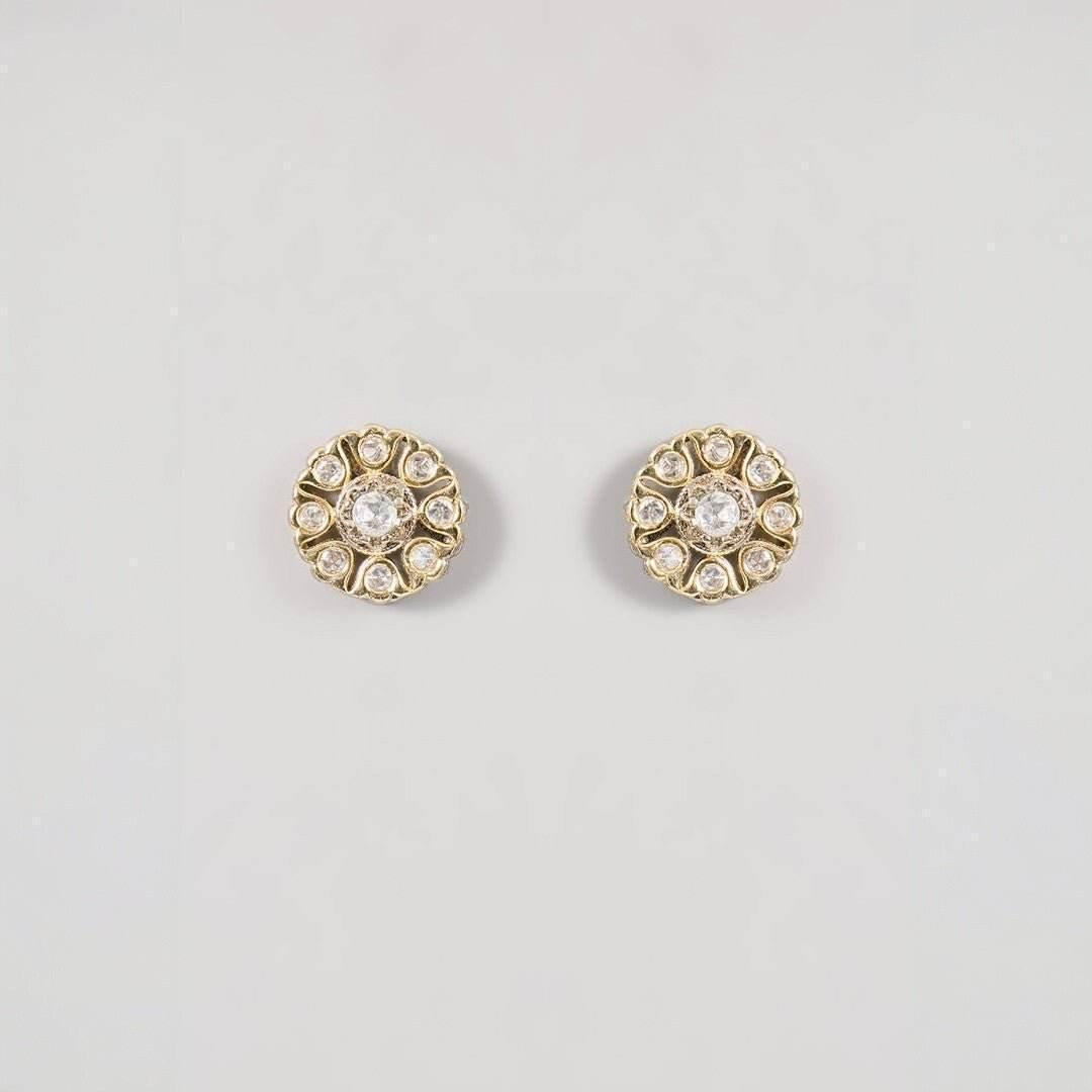 Beautiful Crystal Floral Jewelry Set for Women Necklace and Earrings Choker - Auraa Trends