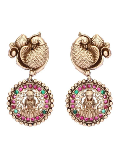 Bold Brown Kundan Necklace Set - Auraa Trends