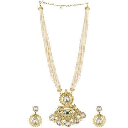Ornamental Kundan Necklace Set