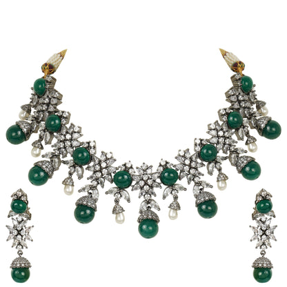 Sumptuous Diamonte Necklace Set