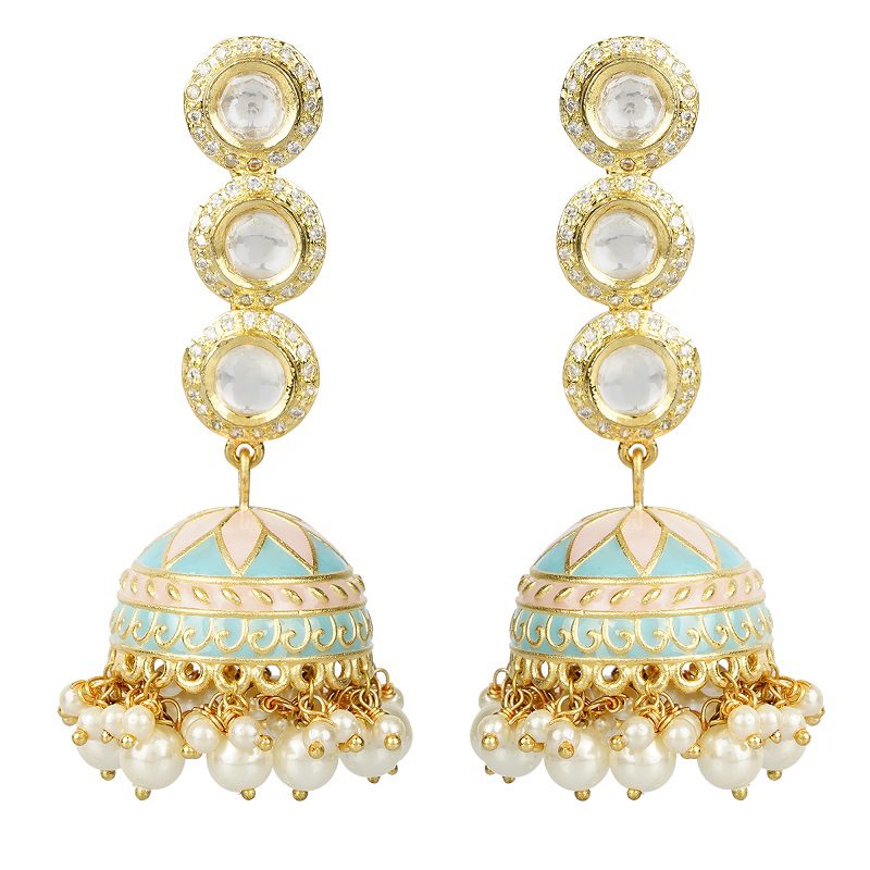 Diamonte Stud Drop Earring