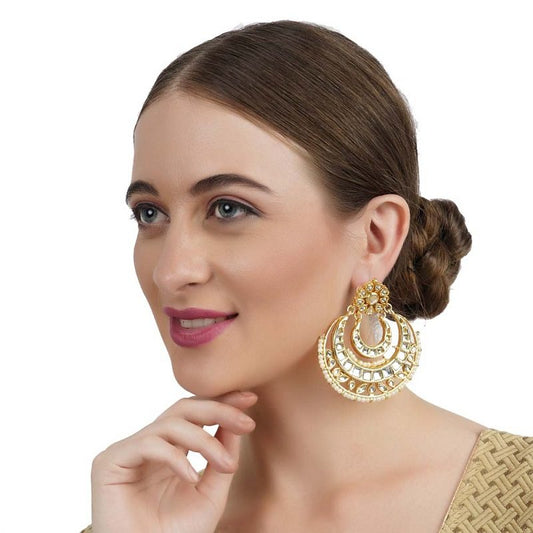 Golden Classic Chandbali Earring