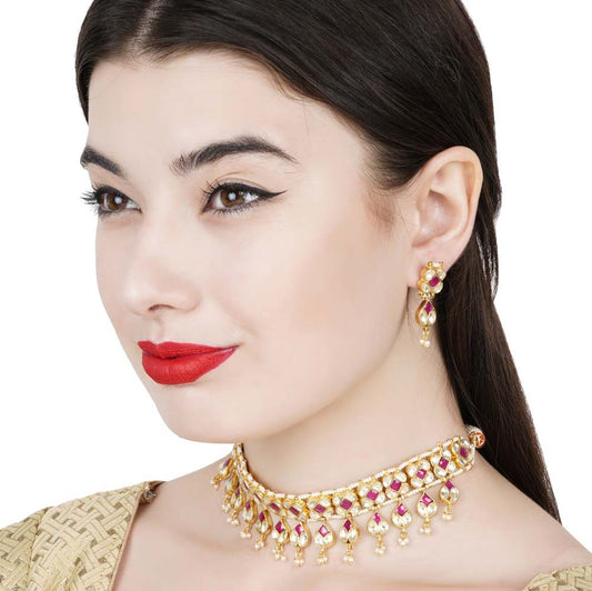 Dazzling Kundan Choker Set