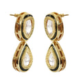 Load image into Gallery viewer, Kundan Double Line Necklace Set
