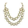 Load image into Gallery viewer, Kundan Double Line Necklace Set
