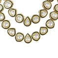 Load image into Gallery viewer, Kundan Double Line Necklace Set
