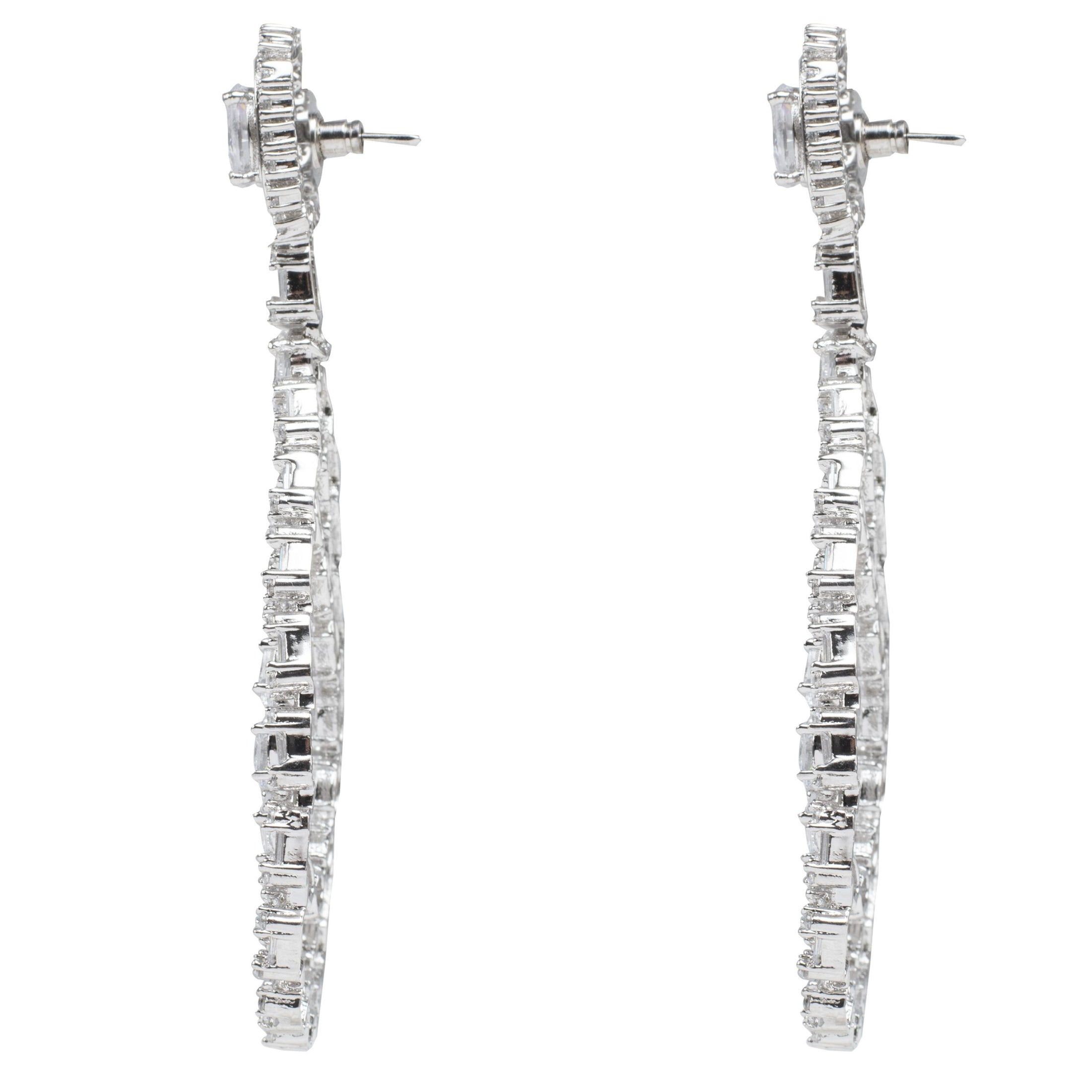 Alluring Diamonte Chaandlier Earrings