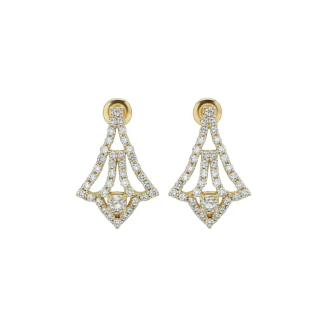 Elegant Diamond-Look Necklace Set with Matching Earrings for Women - Auraa Trends