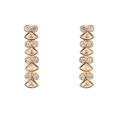 Elegant American Diamond Necklace Earring Set - Auraa Trends - necklace - # - Auraa Trends - Elegant American Diamond Necklace Earring Set