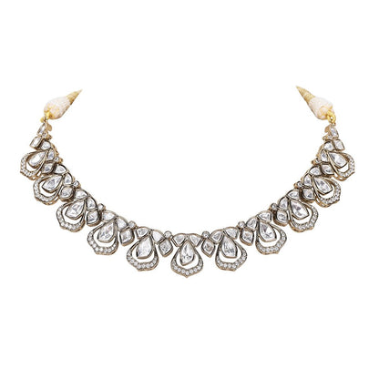 Exquisite Necklace Set For Women - Auraa Trends - necklace - # - Auraa Trends - Festive wear gold necklace and earrings
