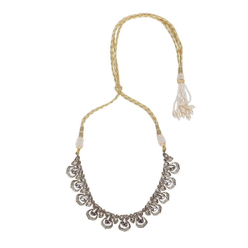 Exquisite Necklace Set For Women - Auraa Trends - necklace - # - Auraa Trends - Festive wear gold necklace and earrings