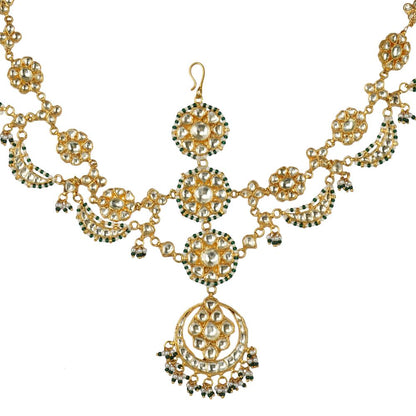 Glistening Kundan Mathapatti - Auraa Trends - Mathapati - # - Auraa Trends - Glistening Kundan Mathapati