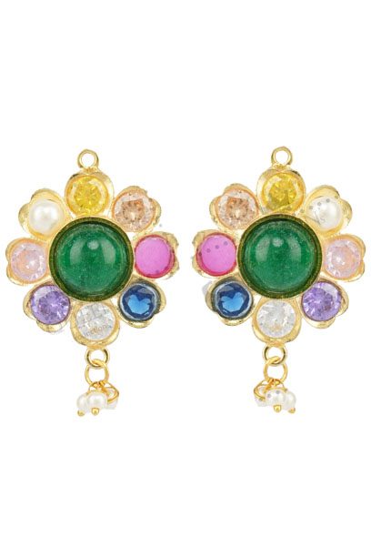 Glittering Gold Plated Kundan Necklace Set - Auraa Trends - Necklaces - Trends - Glittering Gold Plated Kundan Necklace Set