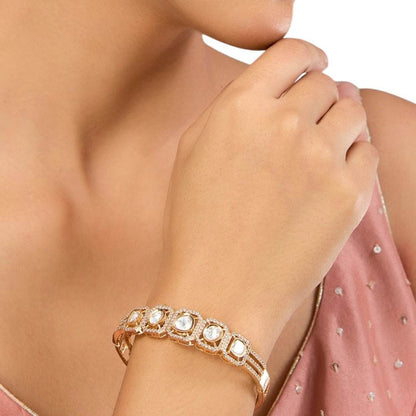 Gold Finish Bangle - Auraa Trends