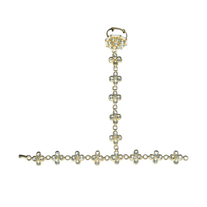 Gold Finish Haathphool - Auraa Trends - Hathphool - # - Auraa Trends - Gold Finish Haathphool