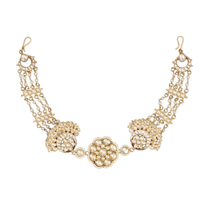 Gold Finish Kundan Mathapatti - Auraa Trends - Mathapati - # - Auraa Trends - Gold Finish Kundan Mathapatti