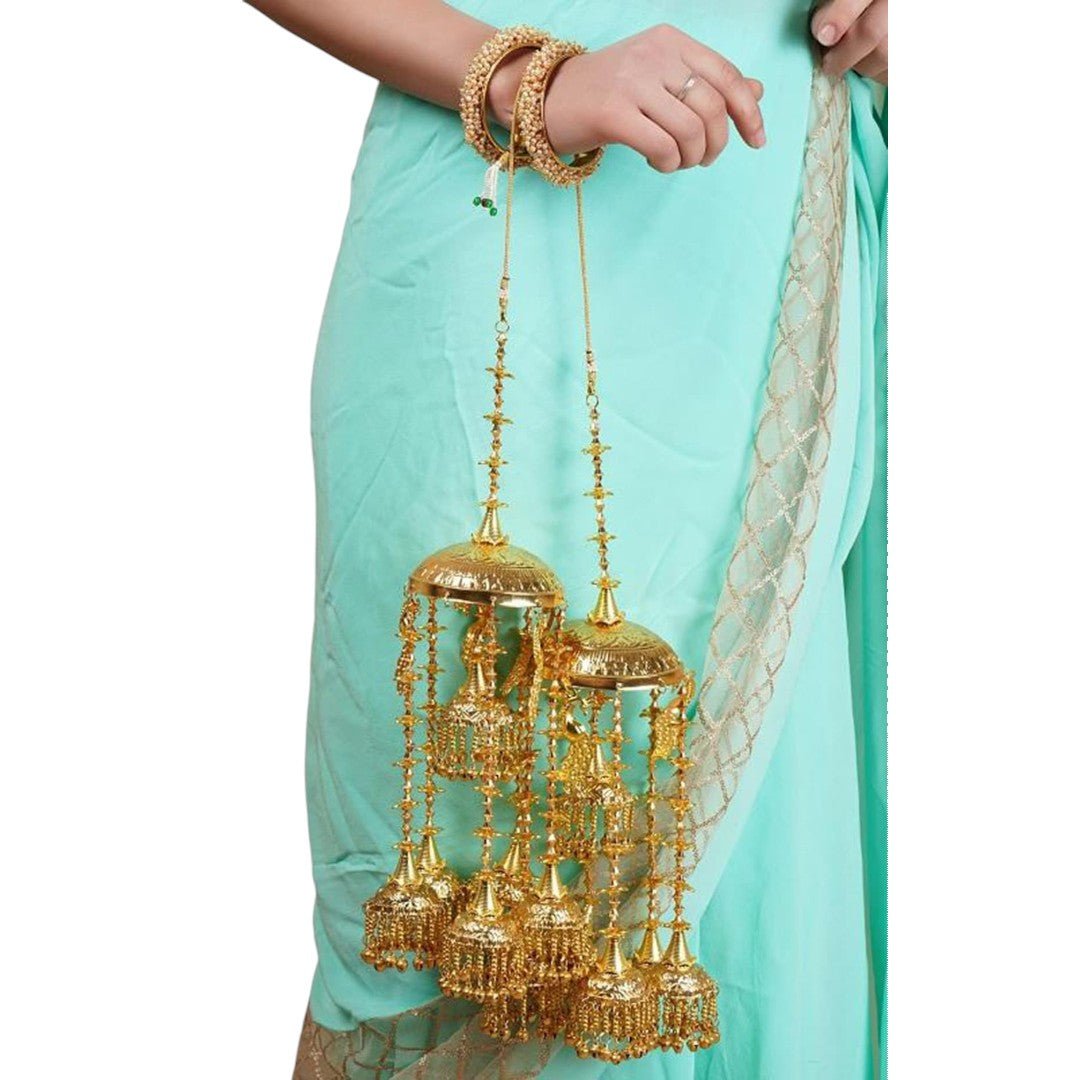 Gold - Plated Alloy Bridal kaleere - Auraa Trends - Kaleere - # - Auraa Trends - Gold - Plated Alloy Bridal kaleere
