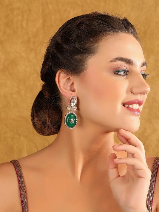Gold-Plated Contemporary-Shaped Drop Earrings - Auraa Trends - Drop - Earrings New Arrivals