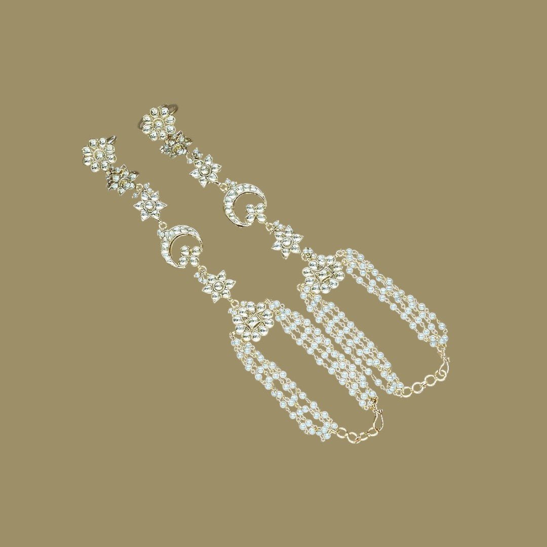 Gold Plated Kundan Hathphool - Auraa Trends - Hathphool - # - Auraa Trends - Gold Plated Kundan Hathphool