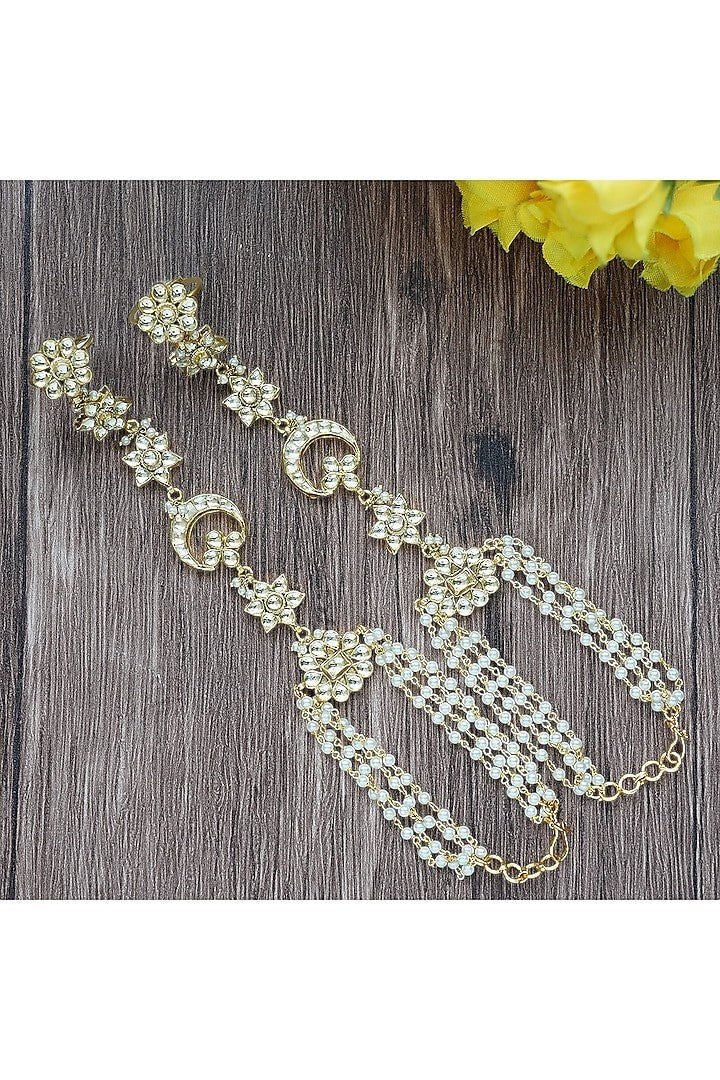 Gold Plated Kundan Hathphool - Auraa Trends - Hathphool - # - Auraa Trends - Gold Plated Kundan Hathphool