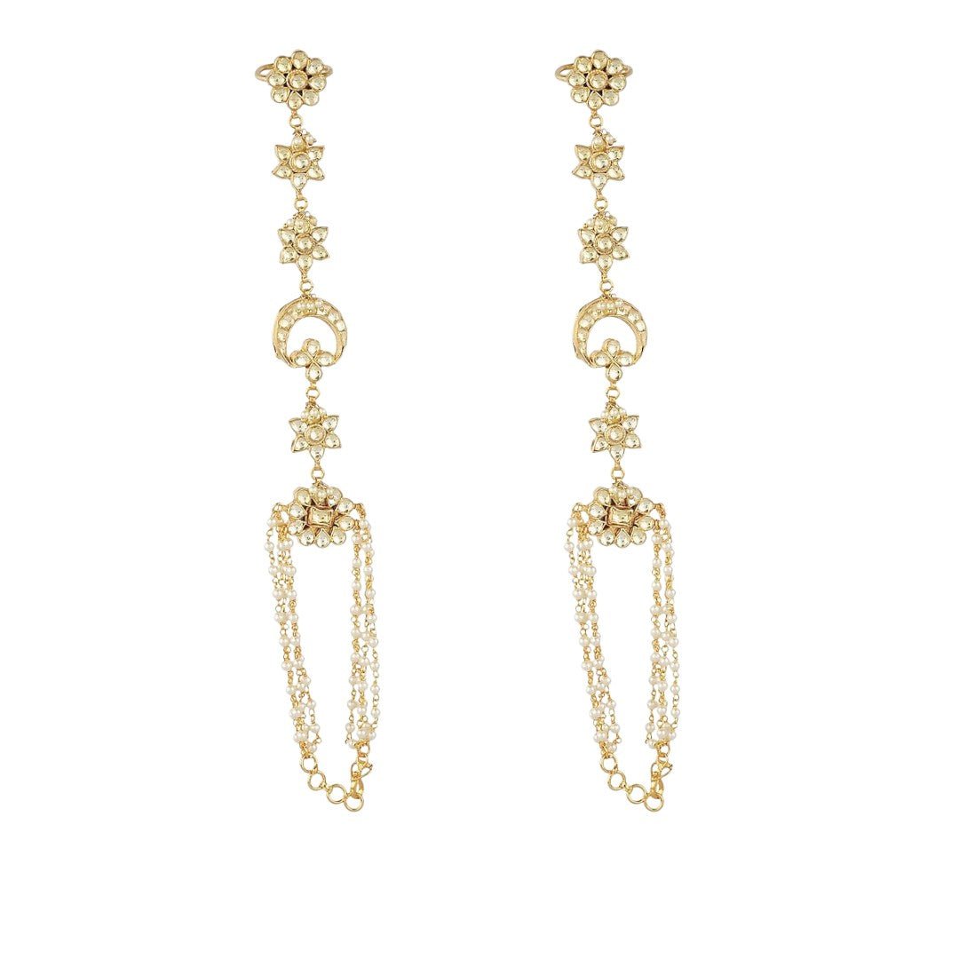 Gold Plated Kundan Hathphool - Auraa Trends - Hathphool - # - Auraa Trends - Gold Plated Kundan Hathphool