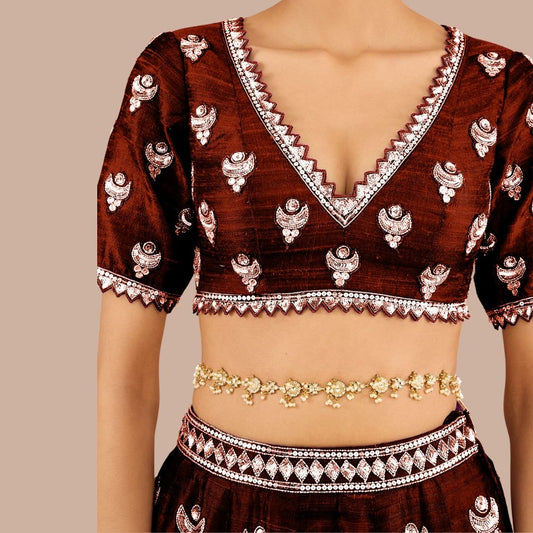 Gold Plated Kundan Waist Belt For Women - Auraa Trends - Waist Belt - Auraa Trends - Gold Plated Kundan Waist Belt For Women