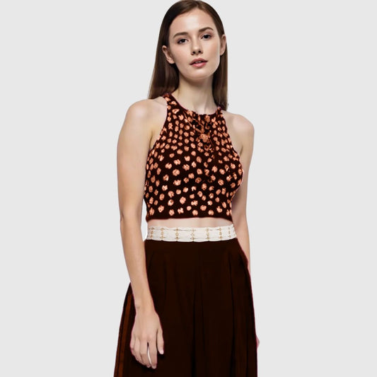 Gold Plated Pearl Waist Belt with Embellished Detailing - Auraa Trends - Waist Belt - Gold Plated Pearl Waist Belt