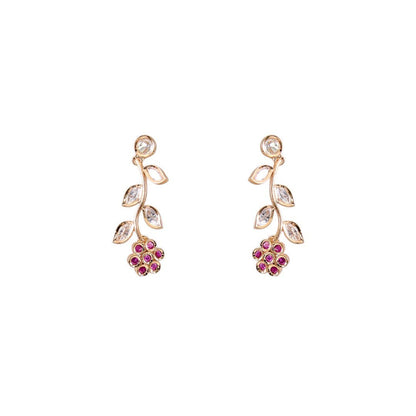 Gold - Toned Floral Kundan Necklace Set featuring Pink Stone Accents - Auraa Trends - Necklace - Gold - Toned Floral Kundan