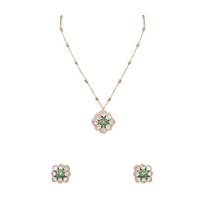 Grand Multi - Layered Kundan Pearl Bridal Necklace Set Earrings - Auraa Trends - Pendant - # - Auraa Trends - Grand Multi - Layered Kundan Pearl Bridal Necklace Set Earrings