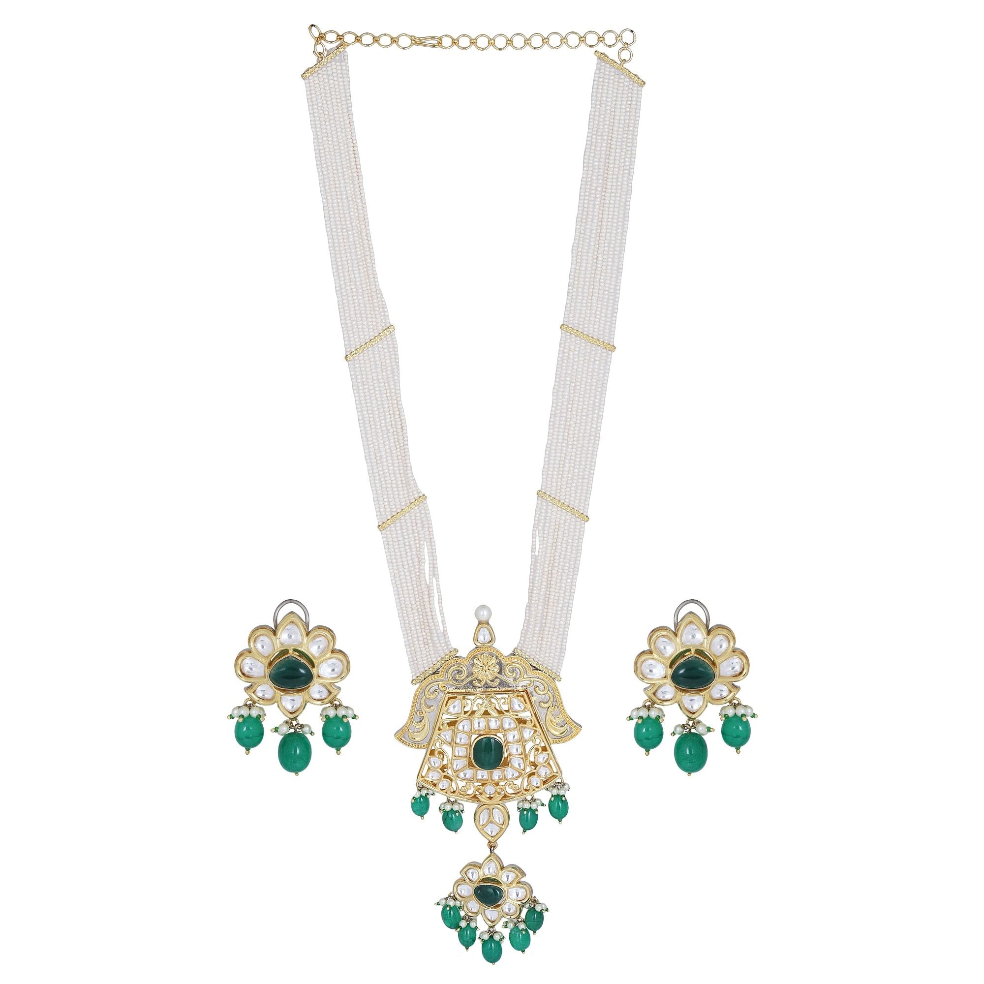 Grand Kundan  Long Necklace set
