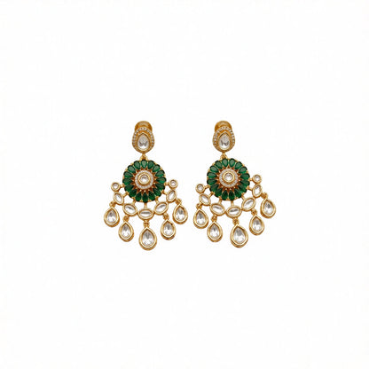 Emerald Green Kundan Hasli Choker Set
