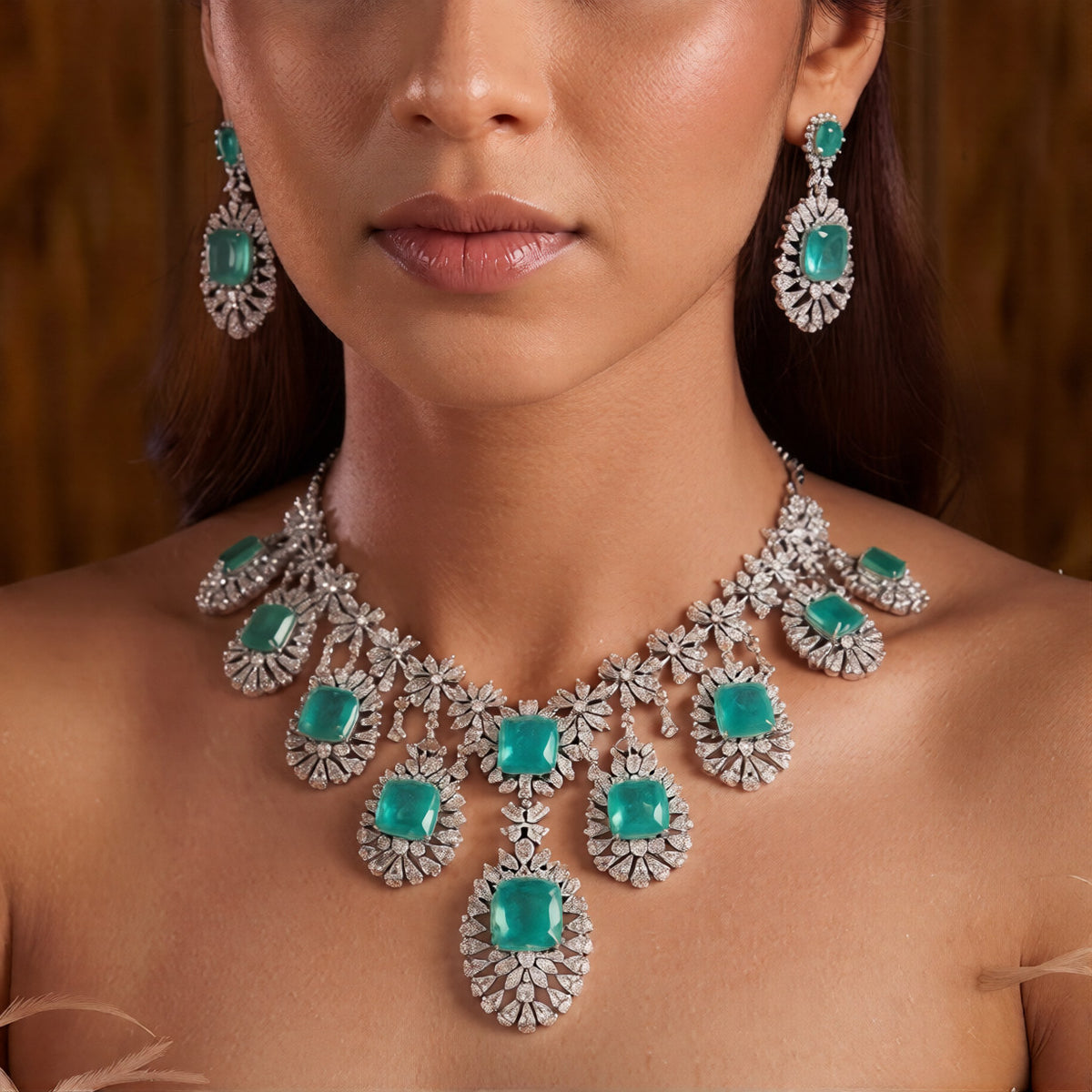 Bridal choker necklace